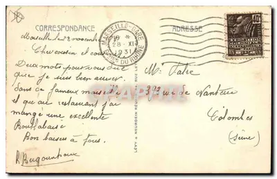 Marselha - Os Elevadores e Nossa Senhora da Guarda - LL — Verso