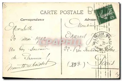 Marsiglia — Fontaine Cantini — Edizione LELLENIE, n°80 — Verso