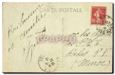 Marseille - Fontein Canlini - De Torrent - I.F. — Achterkant