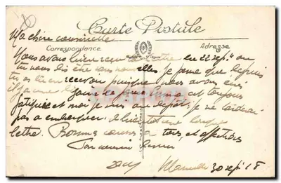 Marseille — Notre-Dame-de-la-Garde — Bilhete postal moderno n°10 — Verso