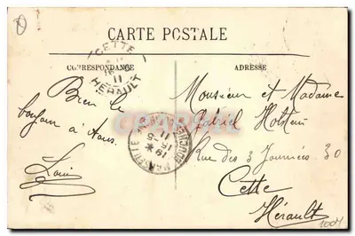 Marsella — Basílica de Notre-Dame-de-la-Garde — editor L.I. n°10 — Reverso
