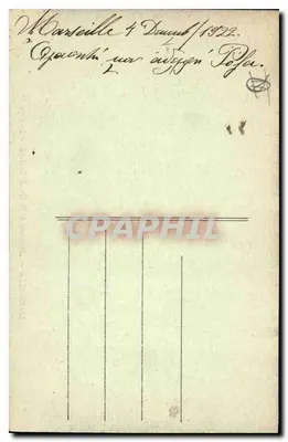 Marsella -- Ascensores de Nuestra Señora de la Guardia -- La Partida — Reverso