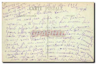 Marsiglia — Vista generale su Notre-Dame de la Garde — E. L. n° 163 — Verso