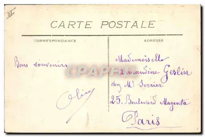 Marselha - Vista Geral tirada de N. D. da Guarda — editor Bilhete postal moderno n° 523 — Verso