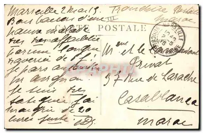 Marseille — Panorama des Quais pris de N.D. de la Garde — S.A.P. - 35 — Verso