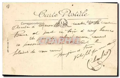 Marselha — Nossa Senhora da Guarda — LL. n°8 — Verso