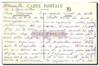 Marsiglia - N.-D. di La Garde attraverso i Pini - Ed. CPHIL n°79 — Verso