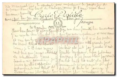 Marseille — Plac Bourse i Pomnik Pierre Pugeta — LL, nr 21 — Rewers