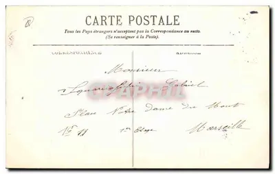 Soleil couchant — vue maritime — éditeur L.L. n°4003 — Verso