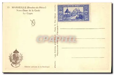 Notre-Dame de la Garde — Krypta — Wydawnictwo Sztuki XVUN — Rewers