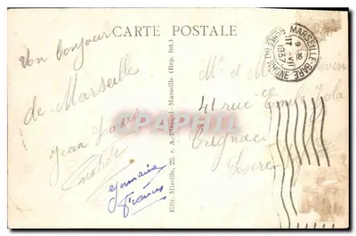 Marsella - Nuestra Señora de la Guardia y los Ascensores — Editor Mireille, n°55 — Reverso