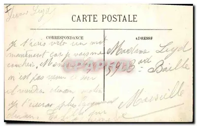 LYON — Pejzaż Place Bellecour — LL. nr 27 — Rewers