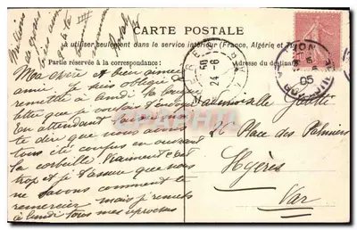 LYON — Place Bellecour, uma fonte e a Maison Dorée — S.F. n°118 — Verso