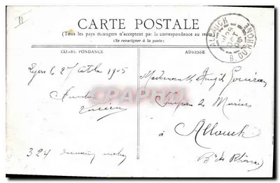 LYON — Plac Jacobinów — Fototypia Lyon — Rewers