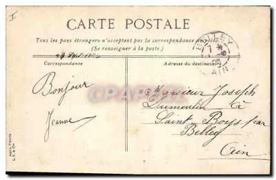 Lyon, A fonte e a praça dos Jacobinos — editor L. V. & Cie, n°32 — Verso