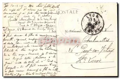 LYON - Plac Jakobinów i ulica Centralna — S. FAGES, EDYCJA n°4 — Rewers