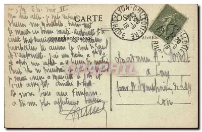 LYON — Place des Jacobins i Rue Centrale — 5202 — Rewers