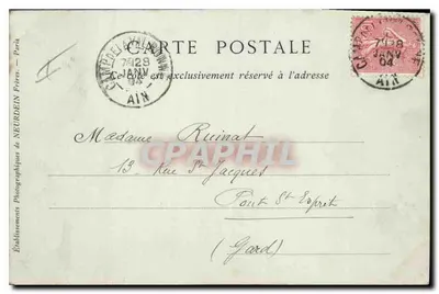 LYON — The Stock Exchange and Rue de la République — Collections ND. Phot. — Back