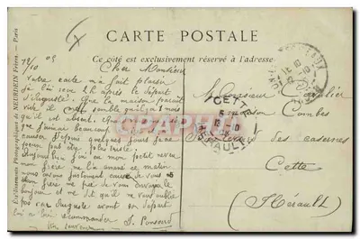 LYON — A Estátua de Ampère — Coleções ND Fot — Verso