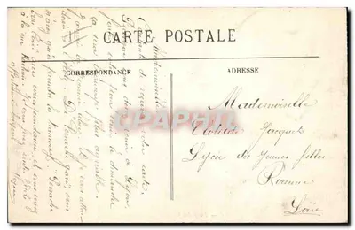 LYON — Plac Jakobinów — Fontanna — E. R. — Rewers