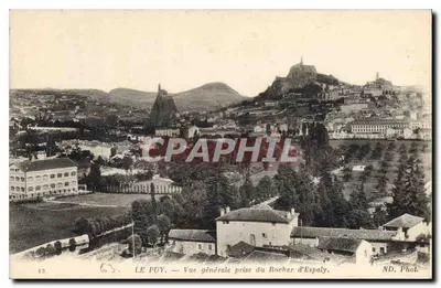 Le Puy — Ogólny widok z Rocher d'Espaly — ND. Fot.