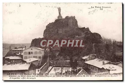 Le Puy — Le Rocher Cornet (effet de neige) — Le Velay Illustré n°52