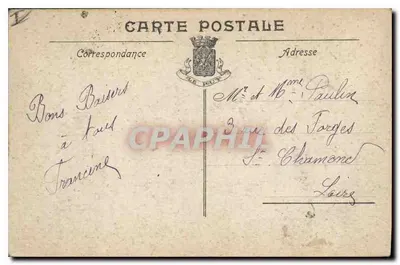 Le Puy — Estátua do Geral Lafayette — V.M. — Verso