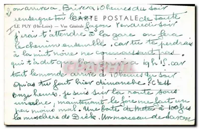Le Puy-en-Velay — Vista Geral — Editor: Loja de Cartas Postais — Verso