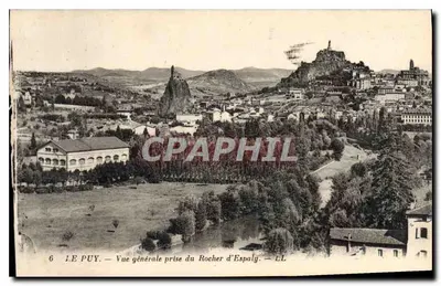 Le Puy — Ogólny widok z Rocher d'Espaly — LL