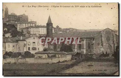 Le Puy (Hte-Loire) — Katedra i Klasztor Świętego Laurenta z XIV wieku — R. F. PARIS
