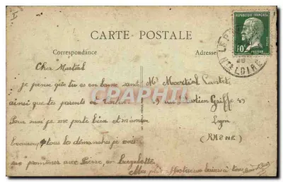 Le Puy (Hte-Loire) — Katedra i Klasztor Świętego Laurenta z XIV wieku — R. F. PARIS — Rewers