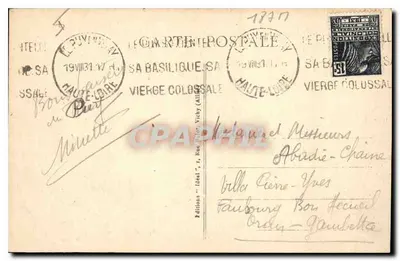 Le Puy - Ogólny widok — Pittoreska Haute-Loire — Wydawca Béal, nr 8003 — Rewers