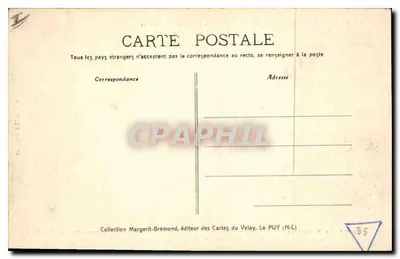 Le Puy — El antiguo Claustro de los Canónigos (aspecto noroeste) — Editor Margerit-Brémond, Le Puy (H-L) — Reverso