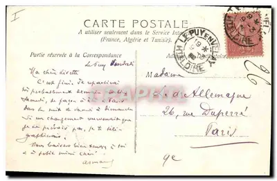 Le Puy — La Catedral —n°482 — Reverso