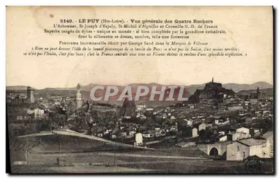 Le Puy (Haute-Loire) — Ogólny widok Czterech Skal — Wydawnictwo Magerit, nr 5149