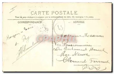 Le Puy-en-Velay (Hte Loire) — Katedra św. Laurenta zawierająca popioły Duguesclina — L'Hirondelle de Paris, n°465 — Rewers