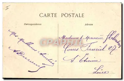 Le Puy — Façade de l'Évêché et Porche du For — A. Duremuf, n° 4112 — Rewers