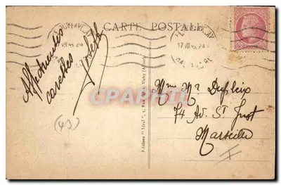 Le Puy - Puerta y Calle San Jorge — Viena Alta Loira pintoresca — Editor Sbrial, n° 8045 — Reverso