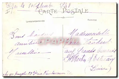 LYON — Place Bellecour et Coteau de Fourvière — éditeur : Modèle de Cœur — Verso