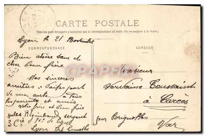 Lyon - Statua Louisa XIV — H. R. & C°, EDYCJA LYON, nr 57 — Rewers