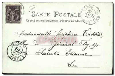 Lyon — L'Homme de la Roche — éditeur L.M. n°425 — Verso