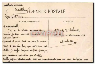 LYON — Estação de Perrache e Hotel Terminus — E.R. — Verso