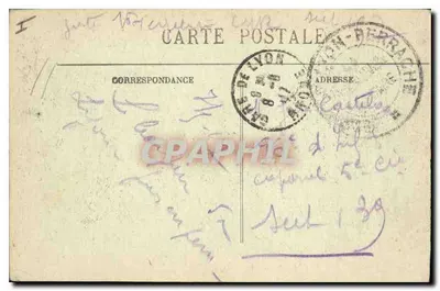LYON — Gare des Broiteaux — Éditeur E. R. — Verso