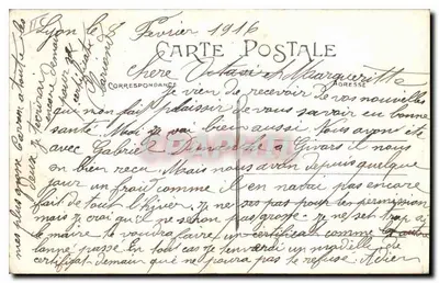 LYON — Station Perrache — Wijk, uitgegeven, modale inzending — Achterkant