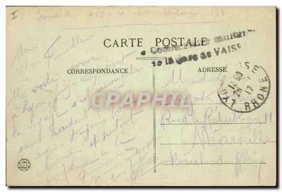 LYON — Estación de Perrache — Las bóvedas y la fachada — E.R. — Reverso