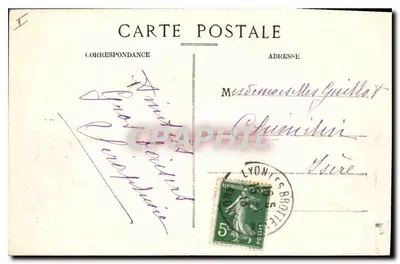 LYON — Plac Carnot — Stacja Perrache i Hotel Terminus — E.R. — Rewers