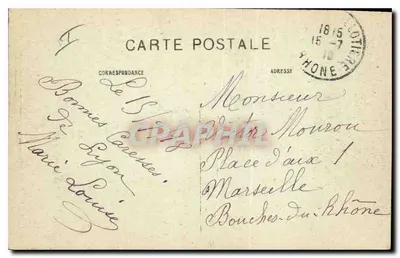 LYON — La stazione dei Brotteaux e i giardini — Carriger, edit. modello dopo — Verso