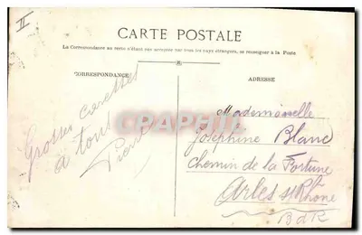 LYON — Estación Perrache y Hotel Terminus — E. R. — Reverso