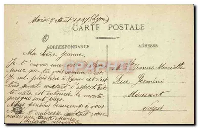 Lyon — Pałac Giełdy i Plac Cordelier — N°7 — Rewers