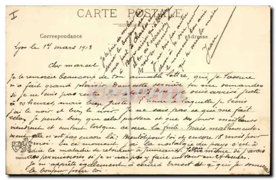 LYON - Plac Bellecour - Ogólny widok - L. E. — Rewers